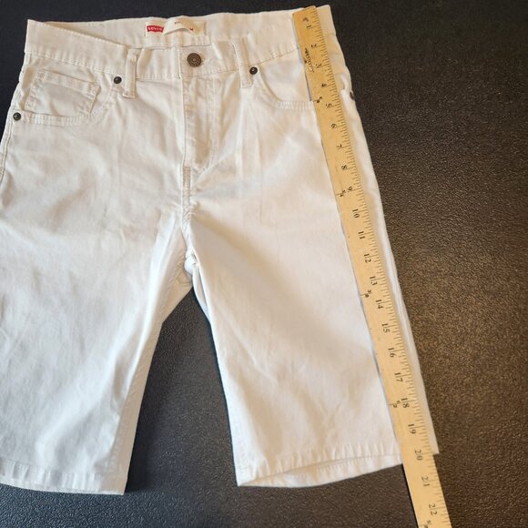 Levis 511 Shorts Slim Fit‎ Womens Size 16 Reg 28x10 White Stretch EUC - Picture 9 of 11